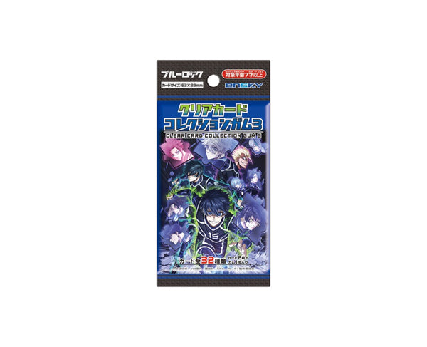 Chewing-gum japonais Blue Lock Clear Card Collection Gum #3 avec carte collector