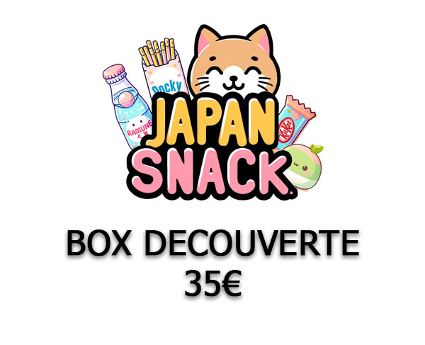 Box découverte de snacks japonais avec KitKat, Pocky, Mochi et boisson