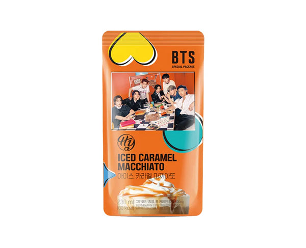 Boisson BTS Iced Caramel Macchiato 230ml â CafĂ© glacĂ© corĂ©en au caramel
