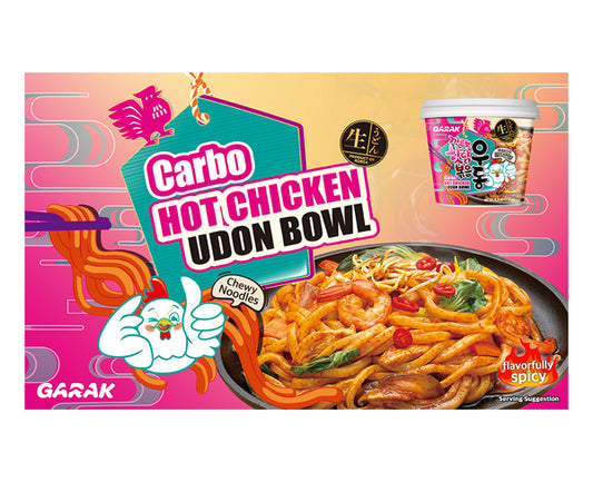 Bol de nouilles Udon coréennes goût Carbo Hot Chicken 230g – Japan Snack