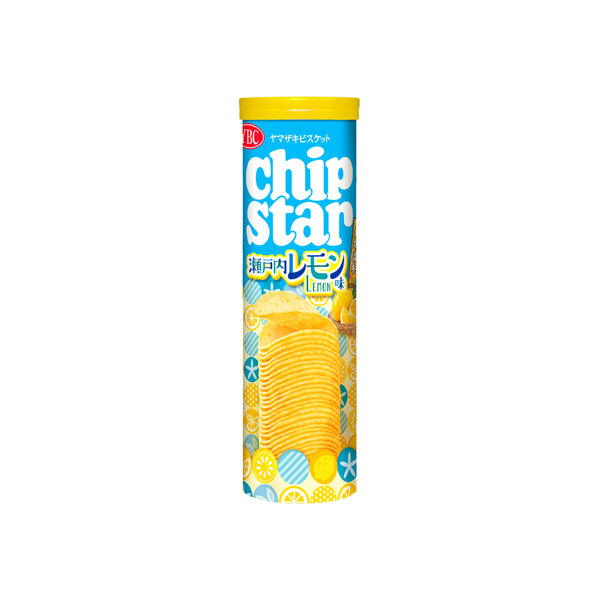 Tube de chips japonaises YBC Chipstar saveur Setouchi Lemon au citron vert