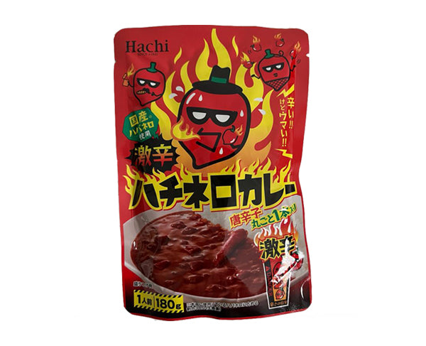 Curry Instantané Japonais HACHI-NERO Flamin' Hot Super Spicy 180g – Plat épicé traditionnel