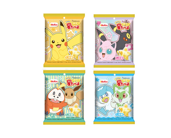 Crackers japonais Hoshi-Tabeyo à l'effigie de Pokémon - sachet surprise 17g