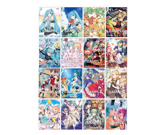Chewing-gum japonais Hatsune Miku Glitter Clear Card Collection Gum avec carte brillante