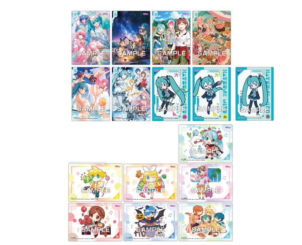 Chewing-gum japonais Hatsune Miku Glitter Clear Card Collection Gum avec carte brillante