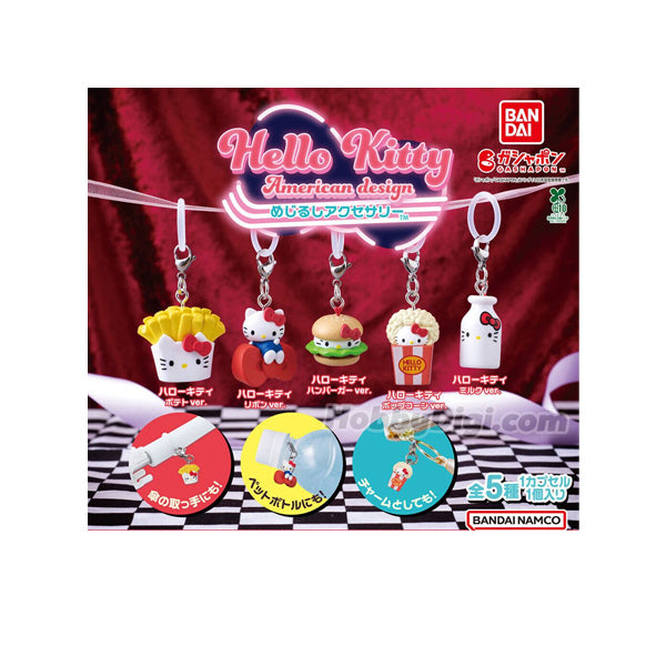 Miniature Hello Kitty style rétro américain pour décorer des marqueurs et stylos.