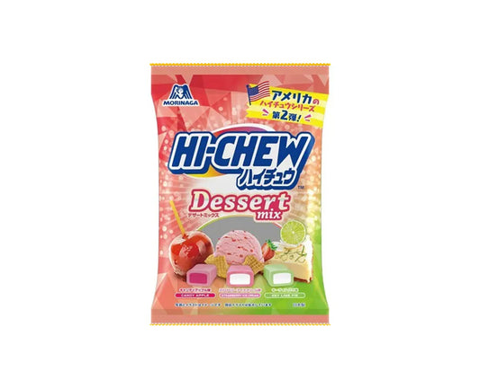 Sachet HI-CHEW Dessert Mix 68 g 🍰 – pomme d’amour, fraise, citron vert