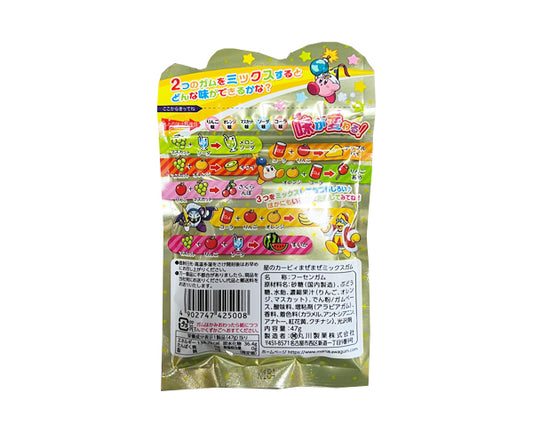Chewing-gum japonais Kirby Mix’n Match goût fruité 47g