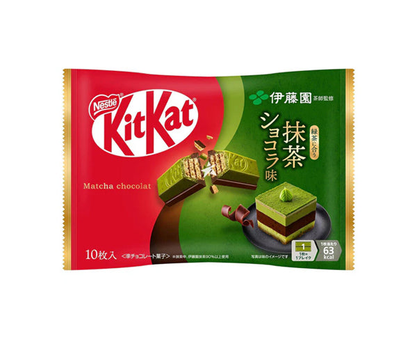 Kitkat japonais au matcha Itōen avec 10 mini chocolats – édition premium 116g