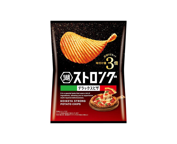 Chips japonaises KOIKEYA saveur pizza dans un sachet de 52g