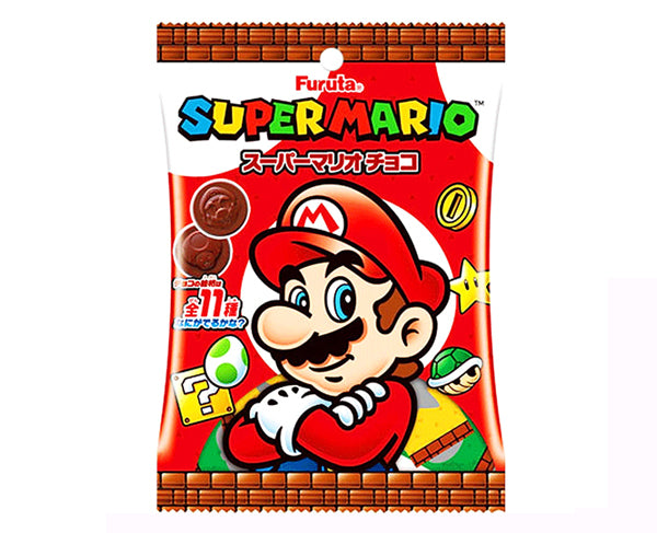 Chocolats Super Mario japonais en sachet de 52g avec personnages de Nintendo
