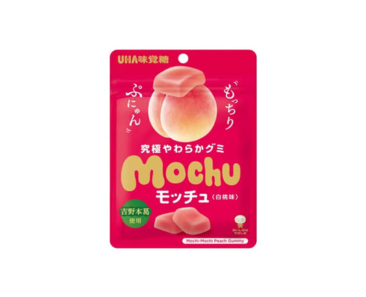Bonbons MOCHU Gummy saveur pêche blanche – 45g – UHA Mikakuto