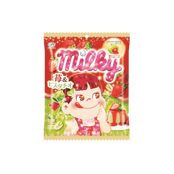 苺　0628 Peco-chan Milky Candy Strawberry & Pistachio 62g – Japanese Candy