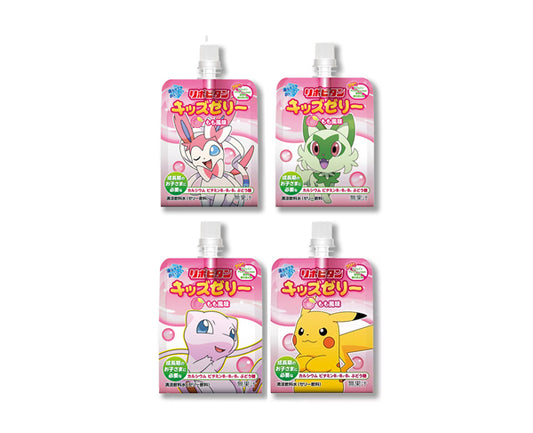 Gourde Jelly Pokémon saveur pêche 125ml - snack japonais avec vitamines