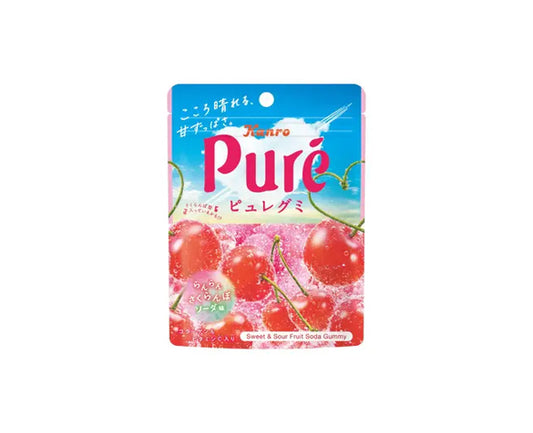 Bonbons japonais PURÉ GUMMY goût cherry soda – 52g