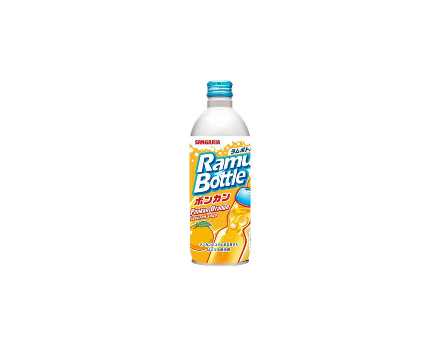 Ramu bottle ponkan orange 500ml soda japonais orange