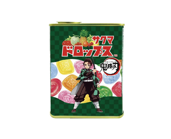 Boîte de bonbons Sakuma Drops Demon Slayer avec mélange de saveurs fruitées japonaises et design inspiré de l'anime