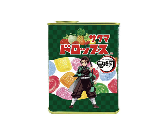 Boîte de bonbons Sakuma Drops Demon Slayer avec mélange de saveurs fruitées japonaises et design inspiré de l'anime