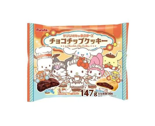 Biscuits japonais Sanrio Characters 147g saveur vanille et cacao – Hello Kitty, My Melody, Cinnamoroll