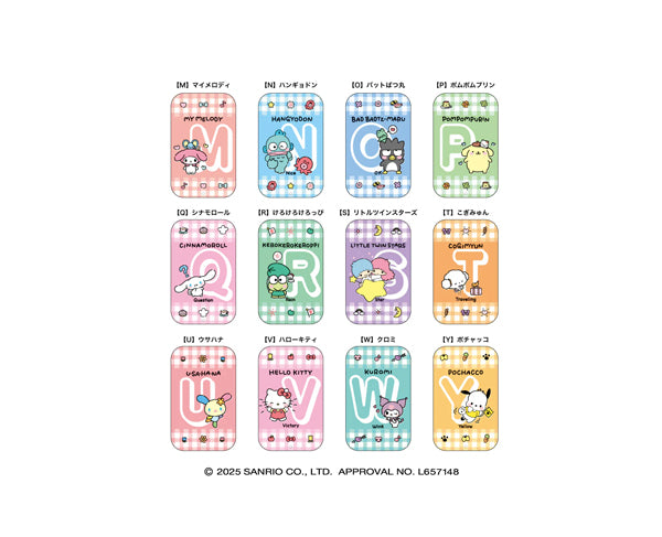 Boîte métal Sanrio Alphabet #2 avec bonbons Ramune japonais 6g (6g)
