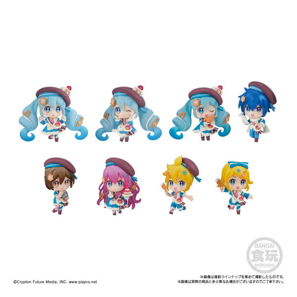 Boîte de figurine japonaise Shokugan Bandai Snow Miku Mini Mascot Collection 2026