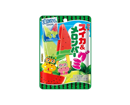 Sachet Lotte Watermelon & Melon Gummy 73 g 🍉🍈 – bonbons gélifiés japonais