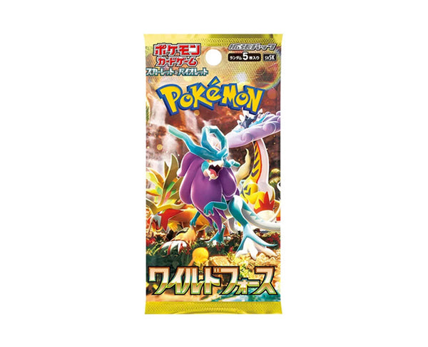 Booster Pokémon japonais Wild Force SV5K – 5 cartes à collectionner officielles