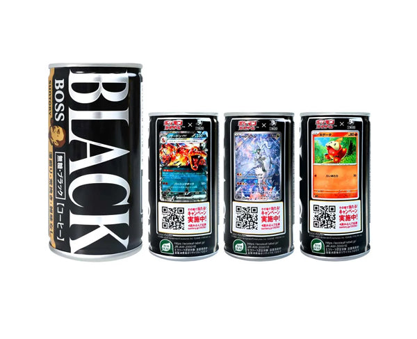Café Boss Black Pokémon – canette japonaise collector 185ml non sucré