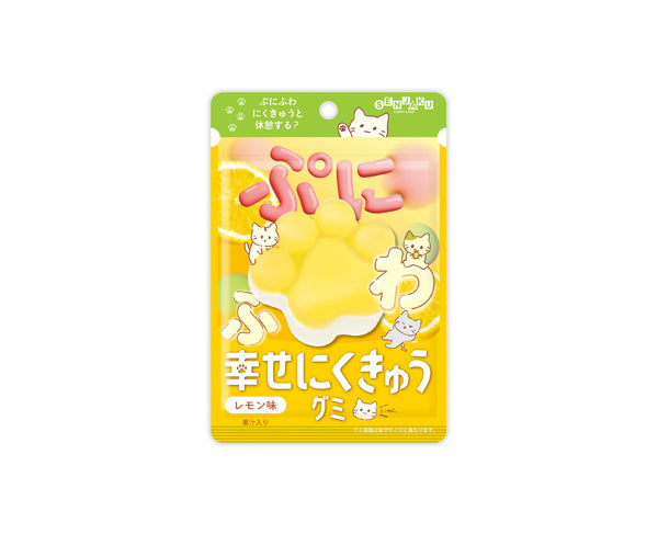 Bonbons japonais Happy Nikukyu citron – forme patte de chat 30g