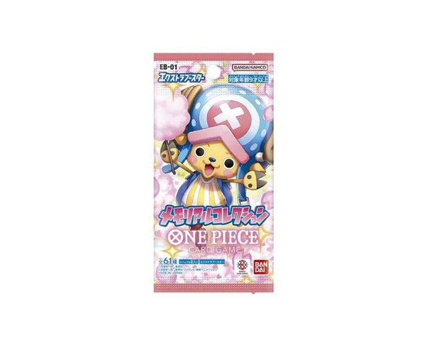 Booster One Piece EB01 Memorial Collection – 6 cartes japonaises officielles