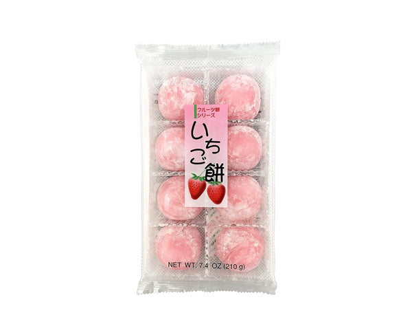 Mochi Japonais à la Fraise Kubota, 8 pièces, dessert traditionnel japonais