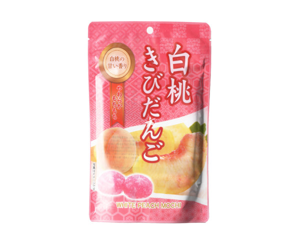 Mochi japonais à la pêche blanche de 130g dans un emballage authentique