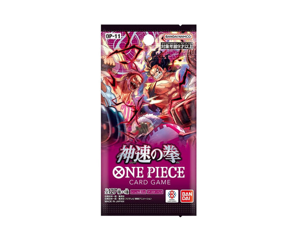 Booster One Piece OP-11 Japonais – A Fist Of Divine Speed (6 cartes)