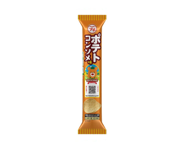Photo du sachet de crackers japonais PETIT goût bouillon de poulet – 35g, snack salé croquant de la marque Bourbon