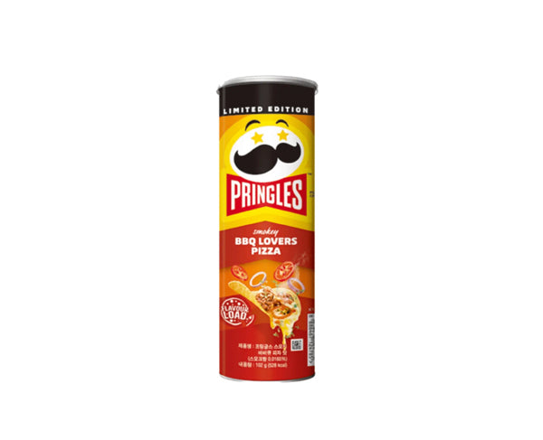 Boîte de chips Pringles coréenne saveur pizza barbecue – édition limitée 100g