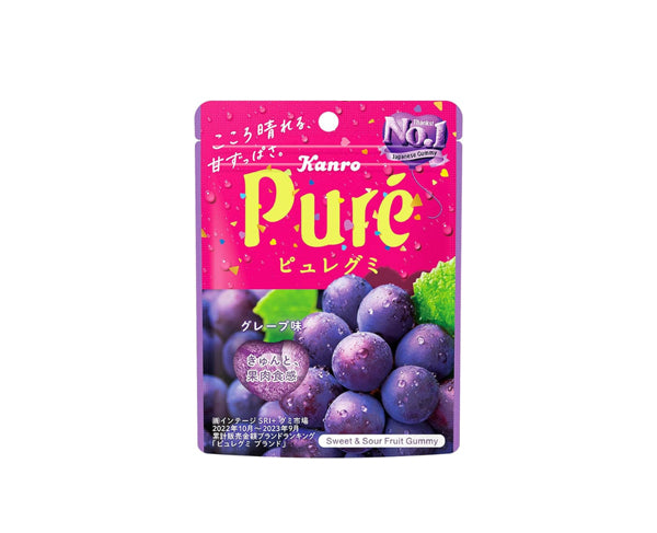 Bonbons japonais acidulés Puré au raisin – sachet 56g