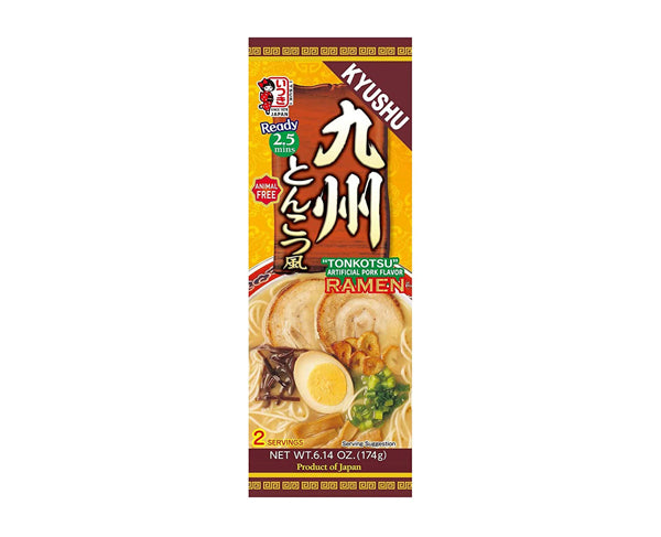 Bol de ramen japonais Kyushu Tonkotsu – nouilles instantanées en sachet de 174g