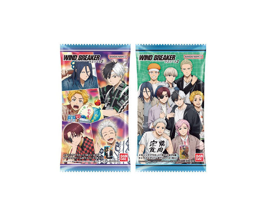 Gaufrette caramel WIND BREAKER + carte  – snack japonais Bandai