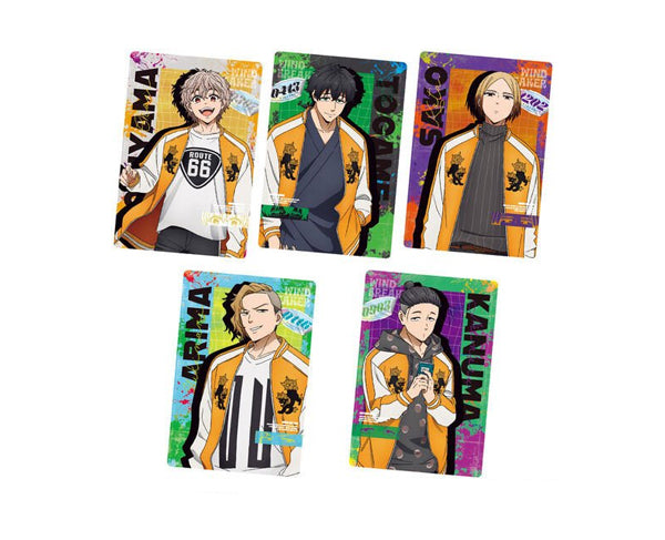 Gaufrette caramel WIND BREAKER + carte – snack japonais Bandai