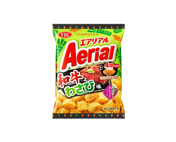 Chips Aerial Wagyu & Wasabi 65 g – snack japonais soufflé 4 couches

