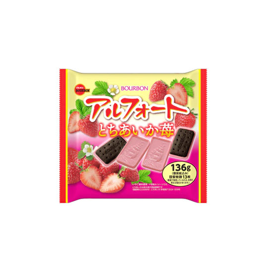 Alfort Share Pack fraise Tochi Aika 136g – biscuits japonais Bourbon