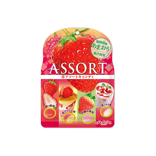 Assorted Strawberry Candy 85g – bonbons japonais assortis à la fraise