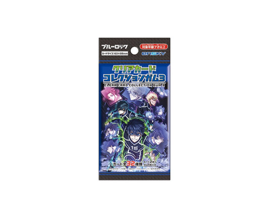 Chewing-gum japonais Blue Lock Clear Card Collection Gum #3 avec carte collector