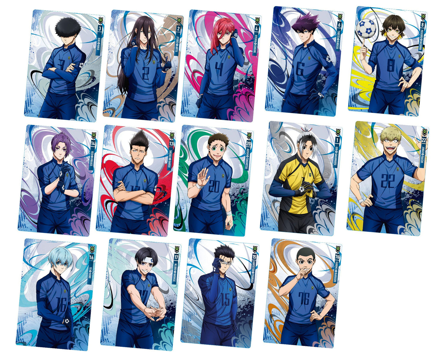 Blue Lock wafer + carte collector #5 – snack Bandai