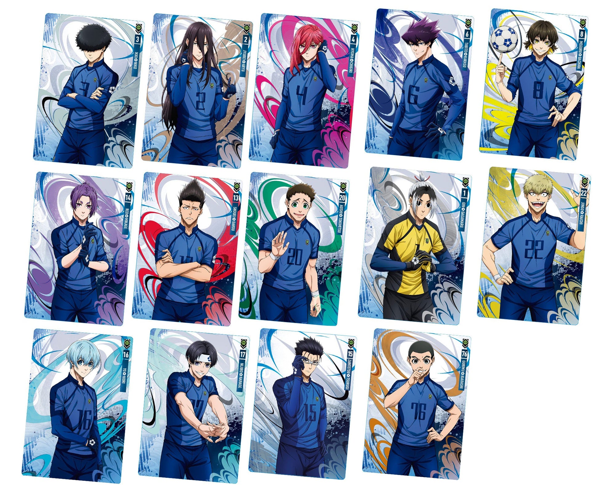 Blue Lock wafer + carte collector #5 – snack Bandai