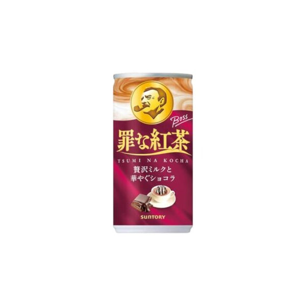Boisson japonaise Suntory Boss Guil"Tea" au thé noir, lait et chocolat 185ml.