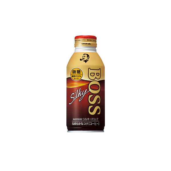 Bouteille canette de café japonais au lait Suntory BOSS Silky Drip Gentle Sweet.