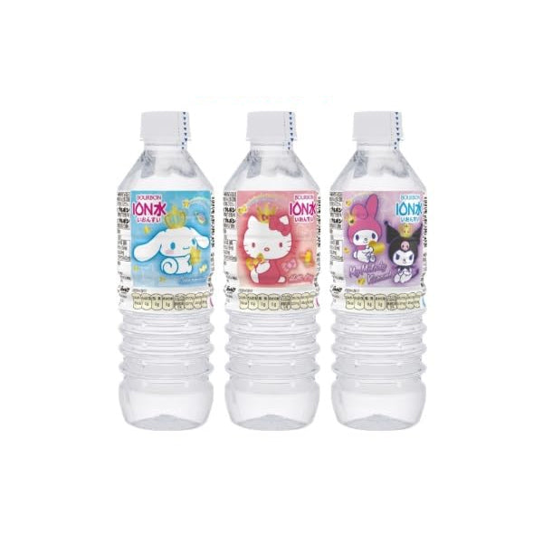 Bouteille d’eau ionisée Sanrio 500ml avec personnages kawaii japonais