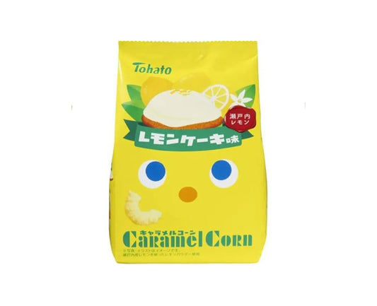 Caramel Corn goût gâteau citron – Snack japonais Tohato en sachet de 65g