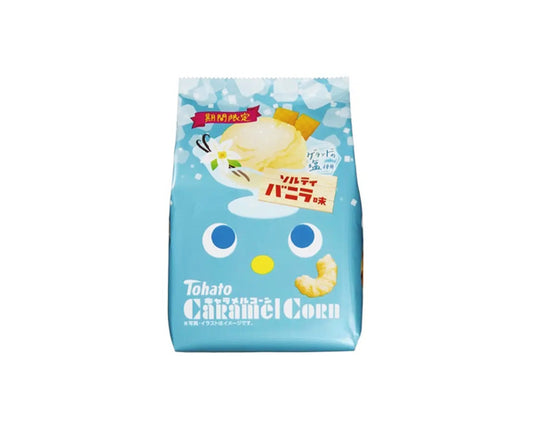 Tohato Caramel Corn Salty Vanilla 62 g 🍦 – maïs soufflé caramélisé
